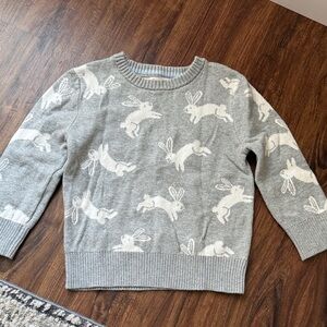 Cat & Jack Gray and White Sweater